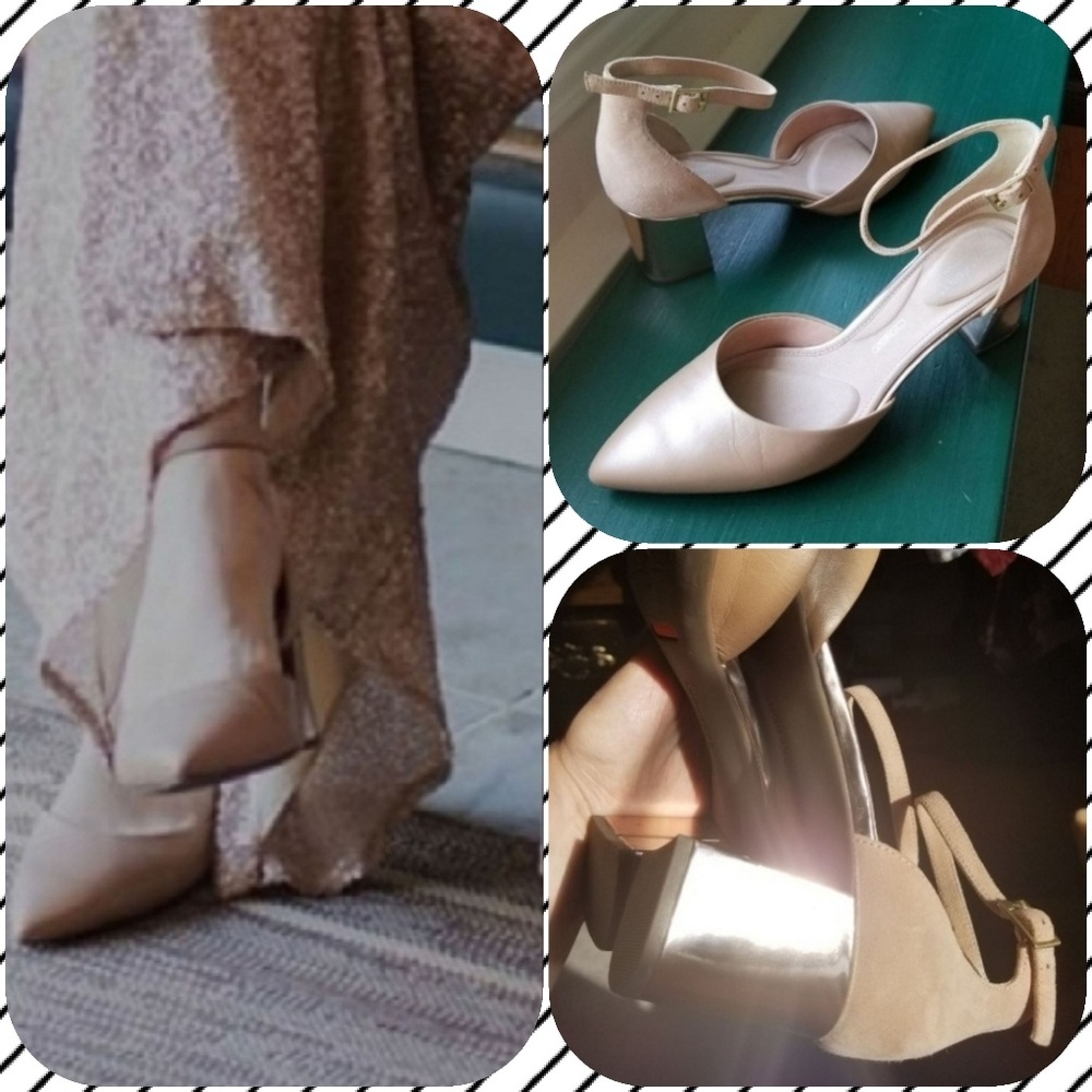 Rockport pump Rose Gold tan total motion salima